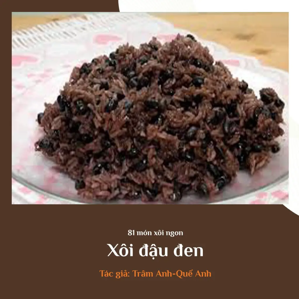 Xôi đậu đen kiểu 1