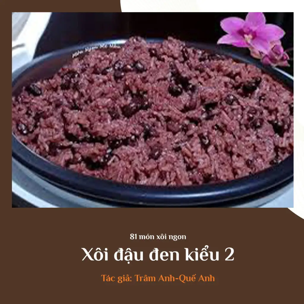 Xôi đậu đen kiểu 2