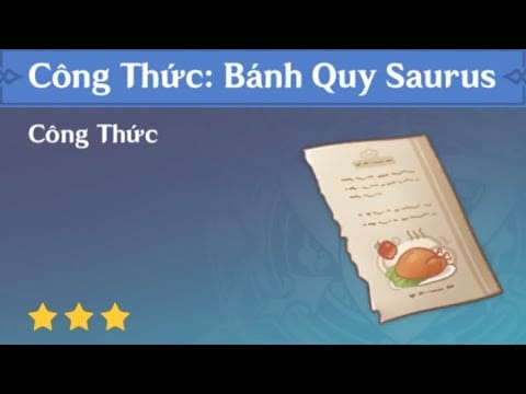 Công thức nấu ăn: Bánh Quy Saurus – Tại NATLAN