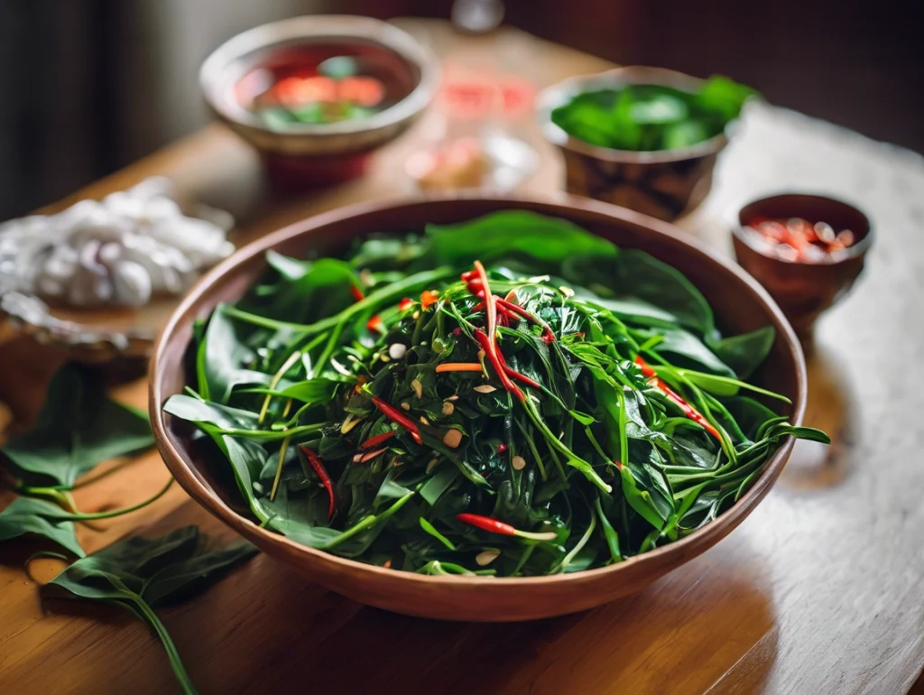 Bí quyết làm rau muống ngâm tỏi xanh và giòn lâu, ăn kèm thịt luộc thì đúng bài