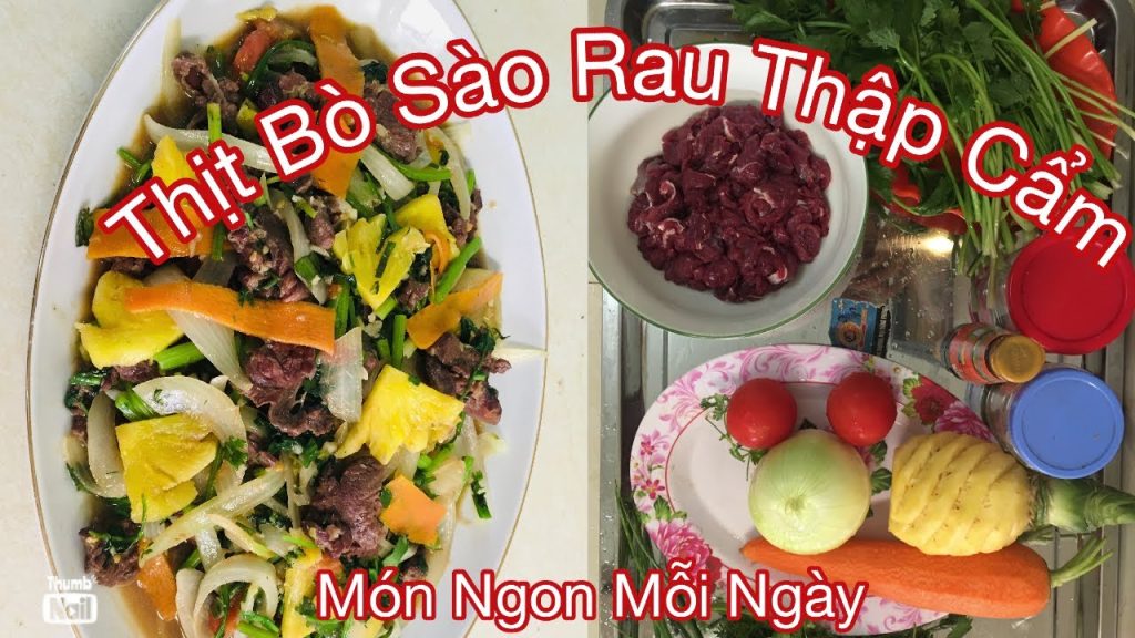 Thịt bò sào rau thập cẩm |Món ngon mỗi ngày PT Thịt bò sào rau thập cẩm |Món ngon mỗi ngày PT