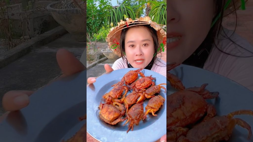 Nay đi câu, làm món cua rang muối