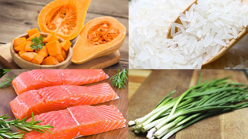 Thông tin về cá hồi và những cách chế biến cá hồi ngon dễ làm Nguyên liệu làm cháo cá hồi bí đỏ