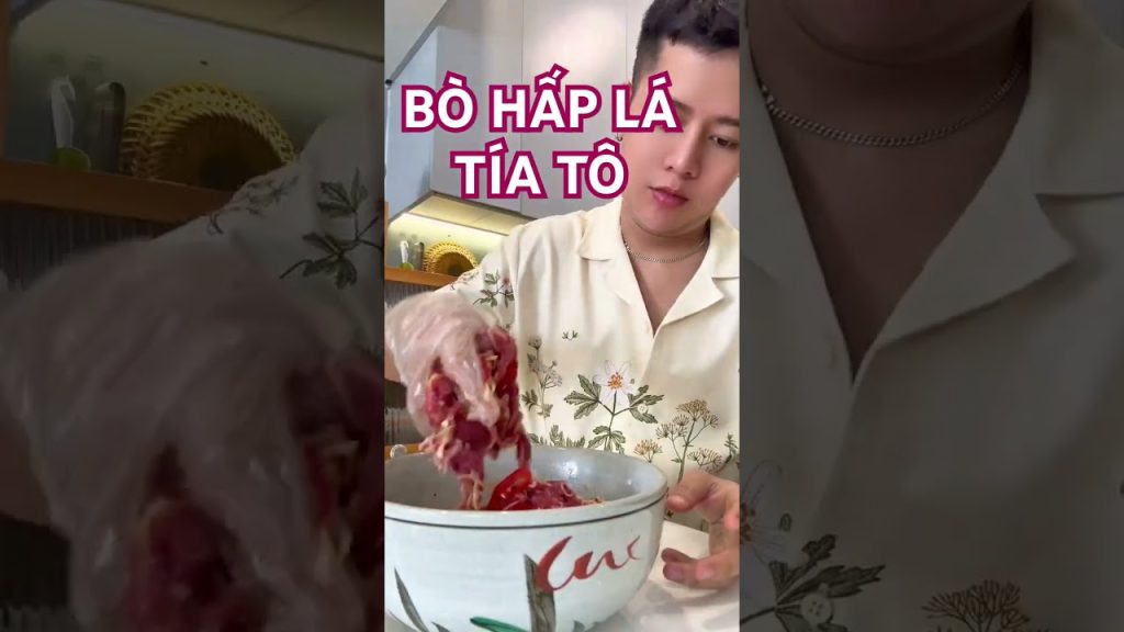 Bò hấp lá tía tô và bia Bò hấp lá tía tô và bia