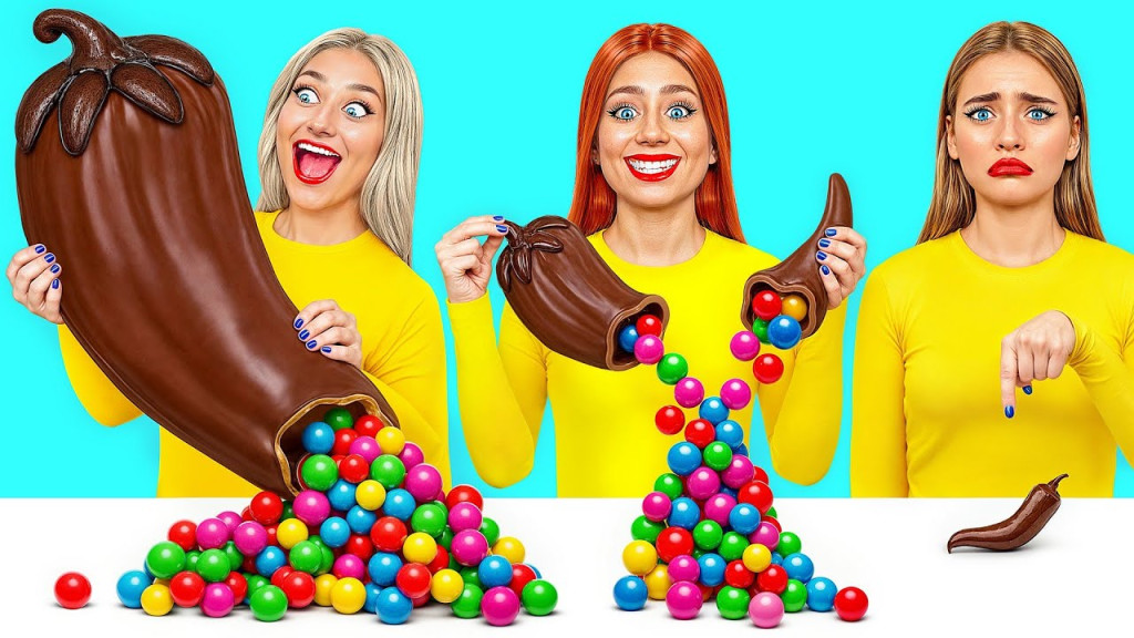 Thử thách Tấm Lớn, Vừa Và Nhỏ | Công Thức Nấu ăn Đồ Ăn Hài Hước Choco DO Thử thách Tấm Lớn, Vừa Và Nhỏ | Công Thức Nấu ăn Đồ Ăn Hài Hước Choco DO