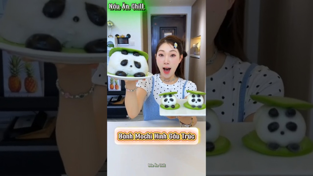 Dạy Vợ Làm Bánh Mochi Hình Gấu Trúc #shorts Dạy Vợ Làm Bánh Mochi Hình Gấu Trúc #shorts