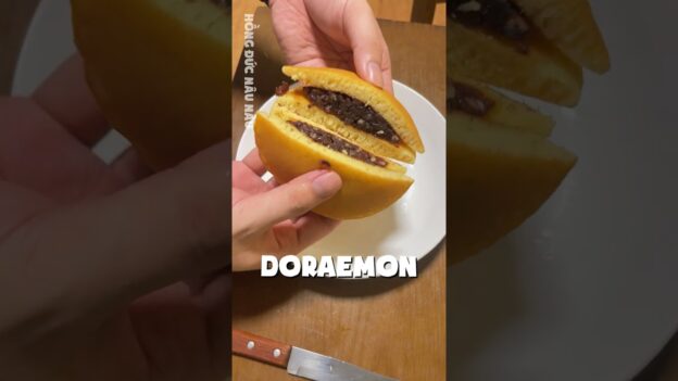 Dorayaki Doraemon – Làm Bánh Đô Rê Mon | Hồng Đức Tập Nấu Ăn 011